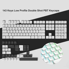 138 키 로우 프로파일 맞춤형 잠수함 PC 캡 체리 MX 스위치 용 PBT 이중 샷 기계식, 01   Mainland, 04 BOW BACKLIT