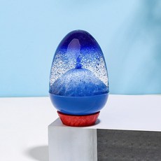 瑞億生活 火山噴發沙漏 (三款配色) 壓克力液體沙漏 辦公室療癒小物 火山爆發 富士山造型, 藍色款, 藍色款