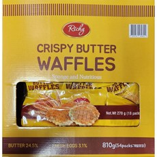 코스트코 리치 에그 버터와플 810g(54개) 간식 쿠키, 810g, 1개