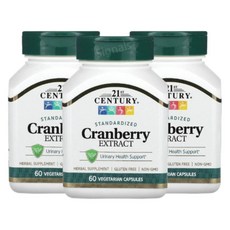 21세기센트리 크랜베리 Cranberry 60캡슐 3개 크렌베리 프로안토시아니딘, 60정
