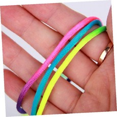 무지개 실뜨기 놀이줄 컬러 매듭실 전통놀이 손놀이 실뜨개 아동 놀이용품 집중력 향상 실내놀이, 1개