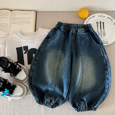 하입보이조거팬츠 키즈 유아동 데님 밴딩 벌룬 청바지 등원룩