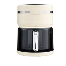 GPlus 智慧玻璃氣炸鍋 360度熱風循環 12種烹調模式, 米白