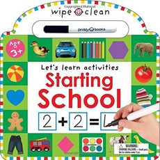 Roger Priddy Wipe Clean Starting School 硬頁書, 詳見詳細資訊