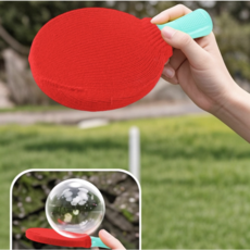 버블 탁구 비눗방울 핑퐁 캐치볼 세트, 1세트, 레드or옐로우