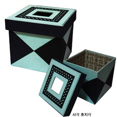 (한지공예) 사각휴지케이스 한지공예DIY 쉬운한지공예 한지공예작품 한지포장 한지공예만들기