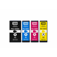 잉크아울렛 캐논 호환잉크 검정 파랑 빨강 노랑 4색 세트 PGI-1900XL 대용량잉크 MAXIFY MB2390 PGI1900XL PGI-1900 PGI1900, 1개, PGI-1900XL 4색세트