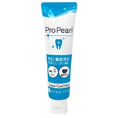 Pro Pearl 超涼薄荷味 牙膏 去除煙垢茶漬, 1個, 100L