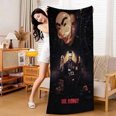 밴드 담요 빠른 건조 비치 타월 대형 프린팅 초흡 풀