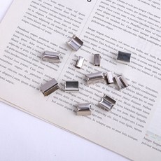 짱패브릭 직사각형 고정클립 마감캡 후드끈 스트링 마감캡 마감끝쇠 마감팁, 1개