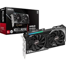 에이스락 라데온 RX 9060 XT 챌린저 16GB GDDR6 오버클럭 그래픽 카드 | 3300 MHz 부스트 이중 팬 0dB 냉각 금속 백플레이트 PCIe 5.0 디스플레이포, RX 9060 XT 16G, Challenger