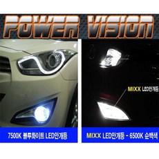 파워비젼 LED 안개등 야간운전 포그전구 램프등 시인, 1개