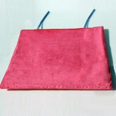 극세사 사각끈방석 학교 업소 논슬립 로즈핫핑크40x40, 본상품선택