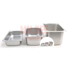 2인치 1/3 스텐 밧드 하부 뚜껑없음 스텐용기