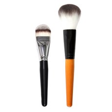 쉐딩 치크 블러셔 파우더 파운데이션 브러쉬 1+1, 단일, 2개