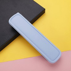 휴대용 식기 상자 여러 가지 빛깔의 커트레이 케이스 스푼 포크 보관 학생용 가정용 주방 도구, Blue
