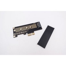 NVMe PCIe 轉 M.2 NVME SSD 轉接卡 PCI-E X1 Gen3 介面卡, 1個, PCIe--X1+散熱片