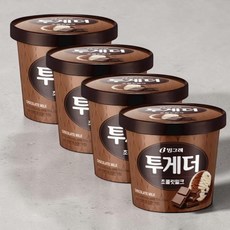 빙그레 디저트 간식 골라담기 투게더 오리지널 초콜릿 900ml 4개