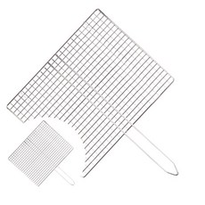 스텐 사각접석쇠 중 300mm x 240mm 직화석쇠 손잡이석쇠