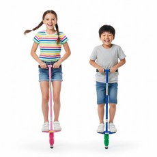 탑스포 국산 스카이콩콩 어린이 점프 점핑 국내생산 추억의 놀이기구, 핑크, 소자