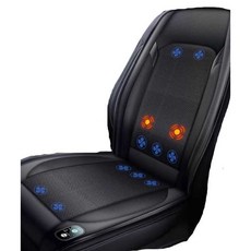 자동차 등받이 통풍 쿠션 좌석 운전 허리 패드 냉풍 카시트, 1개, 24V / 블랙