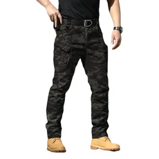 유니폼 IL 사냥 유니폼 셔츠 세트 위장 Airsoft 의류 하이킹 양복 Multicam Black, 6XL