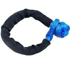 소프트 샤클 견인 스트랩 합성 41000lbs 파손 강도 헤비 듀티 슬리브 포함) 4x4 오프로드 액세서리, 03 Blue-25T