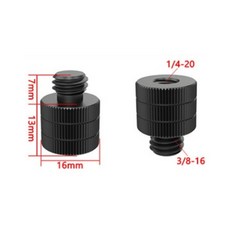 촬영 카메라 삼각대 마운트 연결 나사 변환 어댑터 1/4 3/8 인치 볼트 너트 C, 1개, 옵션2 암1/4 수3/8