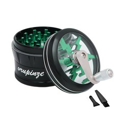 VRUPINZE 2.5인치 대형 그라인더 주방 도우미(블랙-그린), Black-Green, Black Green