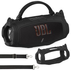 JBL Charge 6 휴대용 블루투스 스피커용 실리콘 케이스 Pro AI 사운드 스피커 액세서리용 보호 커버 블랙 232085