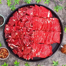 VGD 호주산 목심 국거리 8mm동전크기(국거리), 500g, 1개