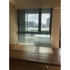 自我主張窗簾坊 單繩式細梯帶木百葉窗簾, 詳見包裝