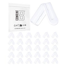 Combine8 안경 코 패드 투명 소프트 실리콘 패드 30쌍 선글라스 및 안경용 미끄럼 방지 브릿지 79927