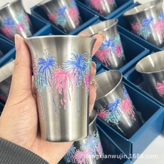 日式冷感變色杯 花杯 白清杯 咖啡杯 牛奶杯 水杯, 1個