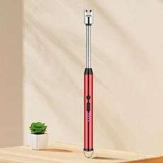 가정용 휴대용 보관 주방 라이터 방풍 아크 펄스 점화 총 USB 전자 라이터, 기타, 02 wine red