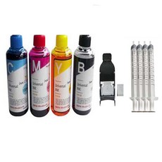 삼성 SLJ1660 series / J1680 series / J1780W series 사용 10회이상 리필잉크 충전도구 셋트, J1680 시리즈용 (잉크400ml+석션기+주사기4), 1개