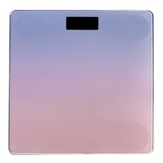 方形簡約電子體重秤 智慧充電款 家用精準稱重, 漸變紫 體重秤, 1套, 電池款 送電池 26*26cm