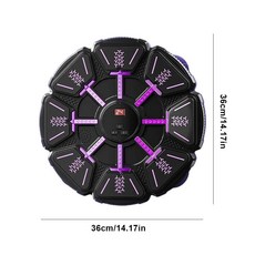 펀치 체육관 운동 행사 킥 복싱 태권도 새로운 스마트 음악 기계 벽 마운트 피트니스 백 홈 블루투스 호환 훈련, Black with gloves, 1개