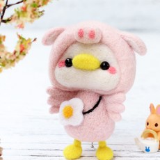 치프몰 양모펠트 DIY 패키지 세트, 1개, 142_돼지 오리