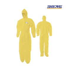 크린가드 A40 보호복 정전기방지 안전 작업 방진복 노랑 옐로우 L, 1개, 노란색