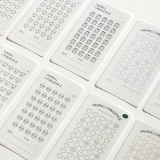 현금 저축 챌린지 세이빙 보드 속지 [A6 10종 현금생활 목적 보드판 포켓 바인더 예산 세이빙보드 도안], 1개, 09.금액형 10000원