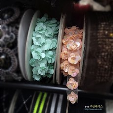 미니코사지레이스 DIY악세사리재료 리본공예재료 헤어핀재료 의류부자재, 2개, 4번