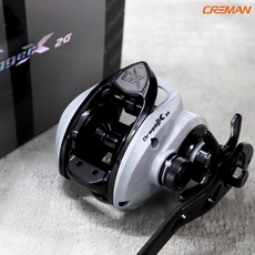 크레만 New 드래거엑스 2G 베이트릴 드래거X, 200번 바디, 200번 지깅 우핸들 5.6:1, 혼합색상