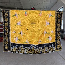 道家用品仙鶴法衣道士服太極八卦塔衣對襟綢緞刺繡道袍仙鶴衣經衣