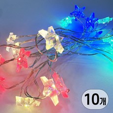 LED 건전지타입 무선 휴대용 인테리어 캠핑 줄 조명 전구 와이어별, 10개, 20구 칼라