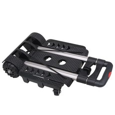 접이식 카트 트롤리 휴대용 견고함 편리함, 측면 스트레치 회전 바퀴 2개, 1개