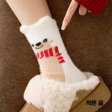 크여성 가을 겨울 크리스마스 두꺼운 양말