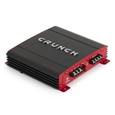 크런치 1000와트 2채널 카 오디오 스테레오 듀얼 AB 서브우퍼 PX 1000.2, black and red