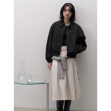 8 seconds 코튼 패디드 점퍼 - 블랙 255836