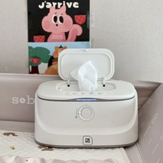 네모탭 다용도 온도조절 물티슈워머 USB 육아 반려동물 환자 출산선물, 1개, 화이트